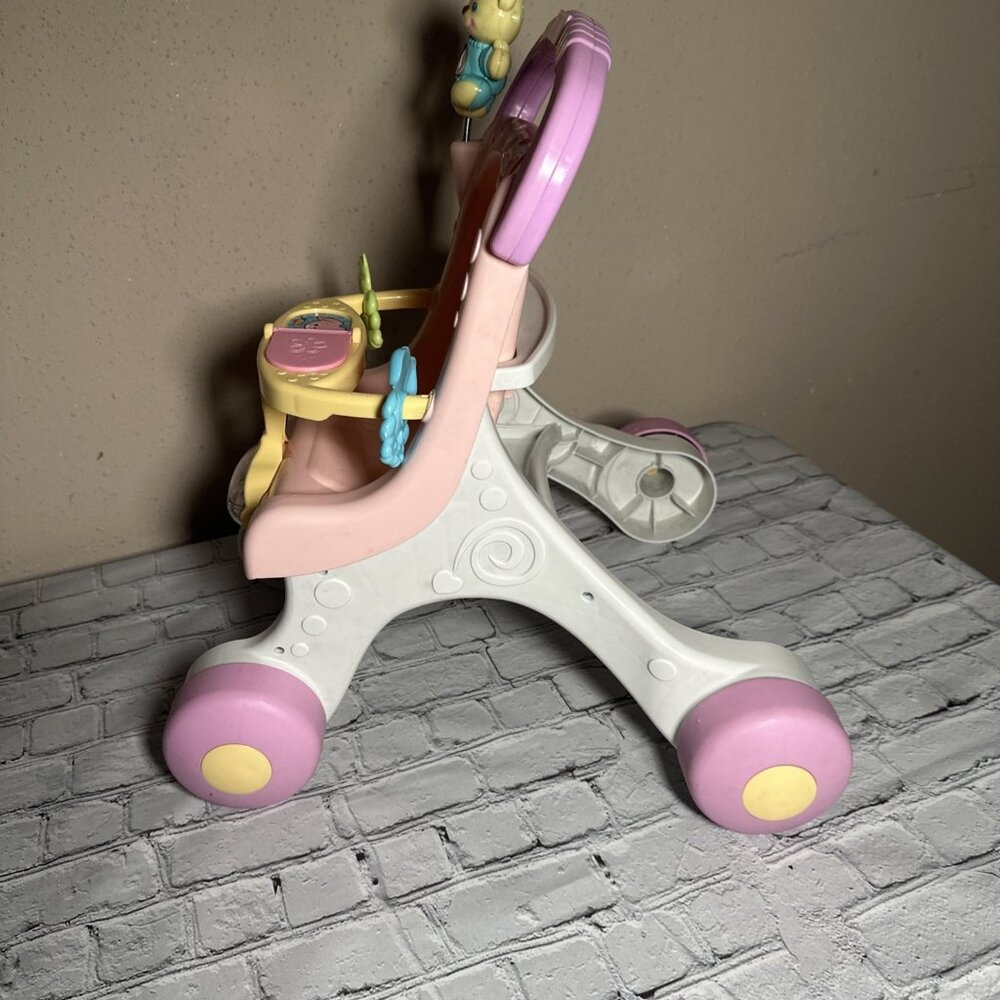 Fisher-Price Brilliant Basics Stroll Along Walker Toy Baby Doll Stroller TESTED - Picture 5 of 16